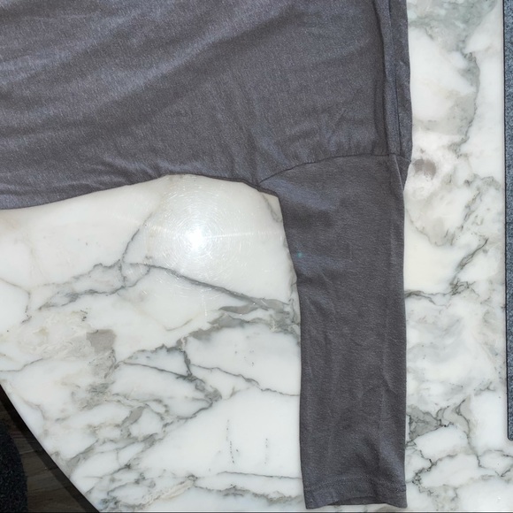 Cozy Eberjey Charcoal Lounge Bow Top M - Picture 5 of 10